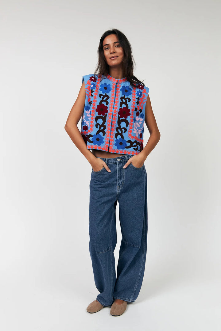 Lollys Laundry I Bin Vest I 20 Blue - Dutch Hideout