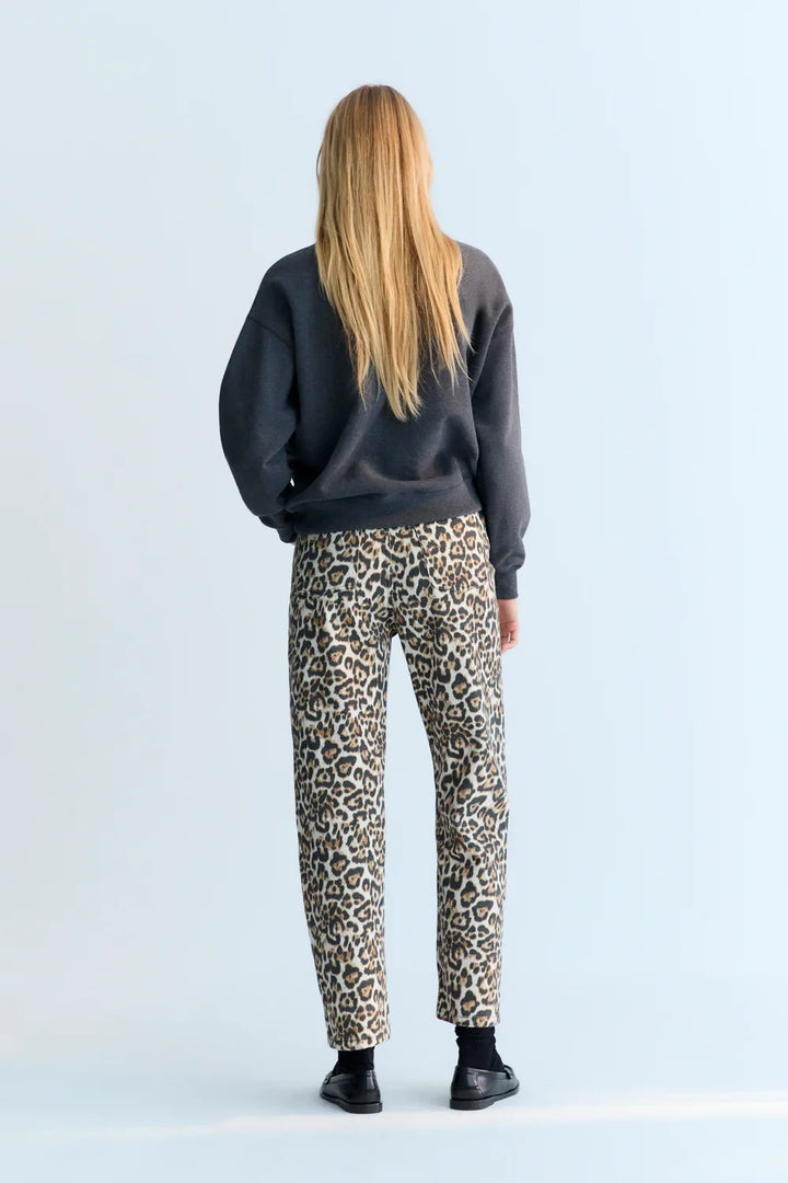 The New Society | Logo Woman Sweatshirt | Galactic Grey Melange