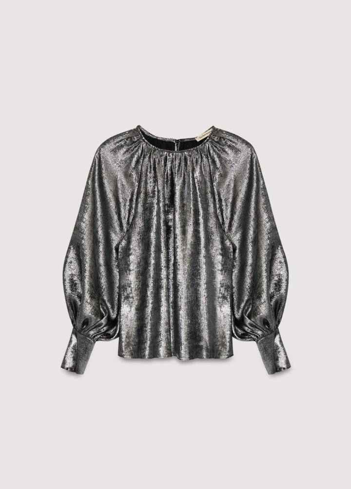 The New Society | Uxia Woman Blouse| Silver