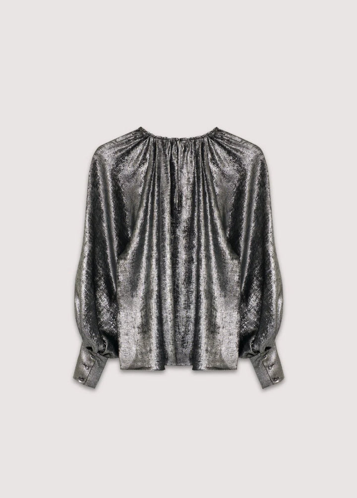 The New Society | Uxia Woman Blouse| Silver