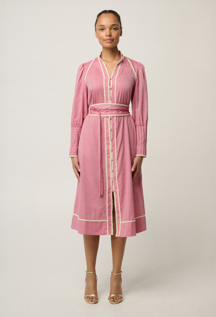 Once Was | Isla Dress | Blush Chambray - Dutch Hideout