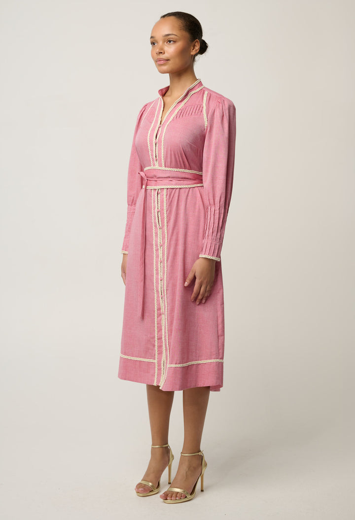 Once Was | Isla Dress | Blush Chambray - Dutch Hideout