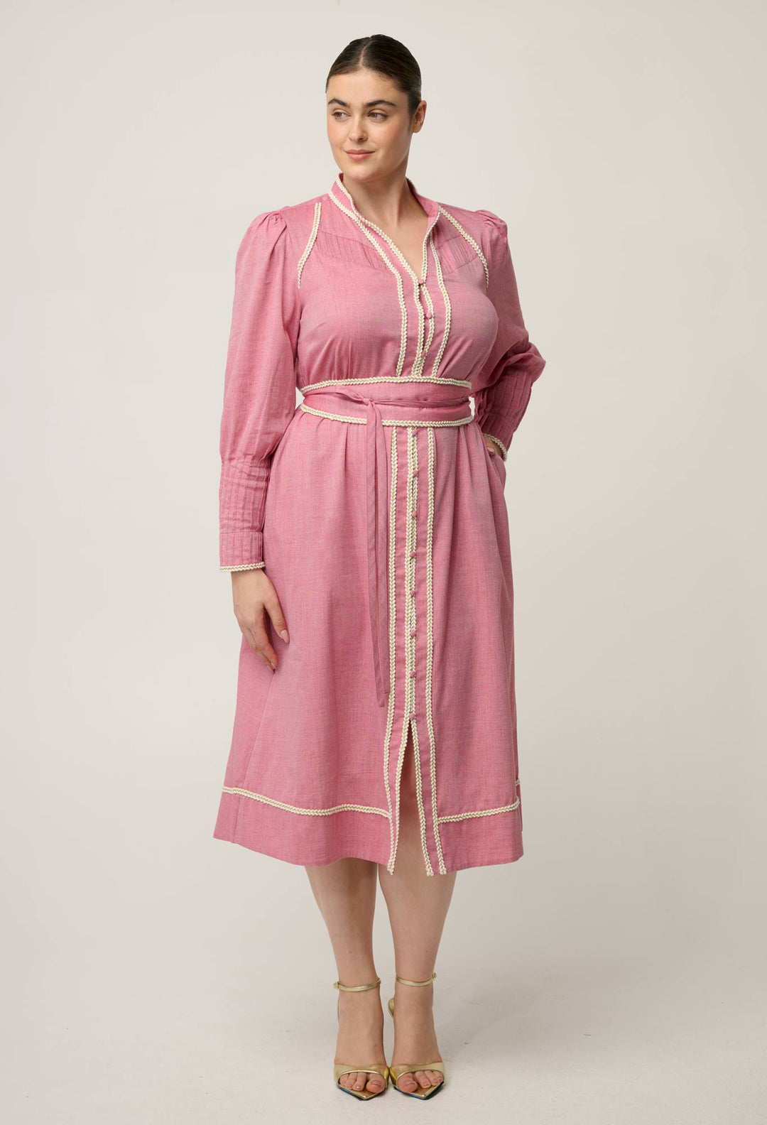 Once Was | Isla Dress | Blush Chambray - Dutch Hideout