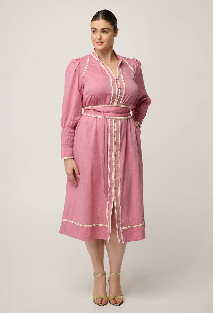 Once Was | Isla Dress | Blush Chambray - Dutch Hideout