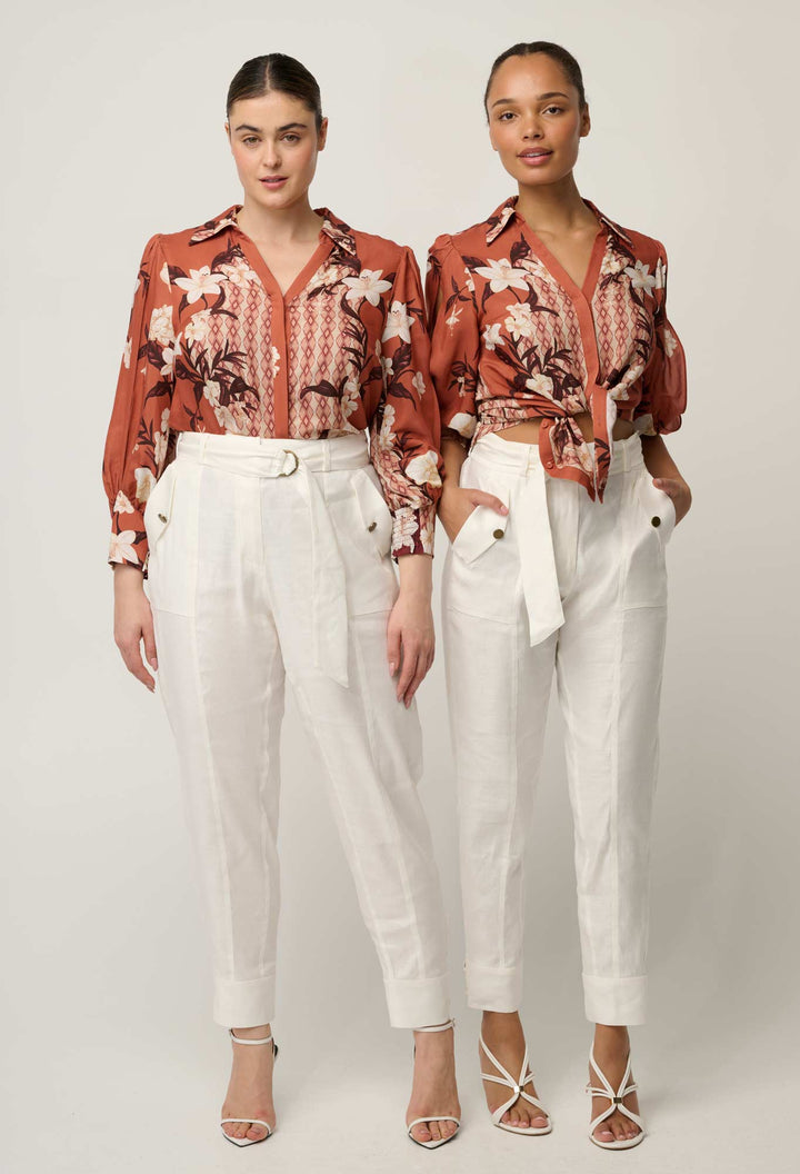 Once Was | Trinidad pant | Ivory - Dutch Hideout