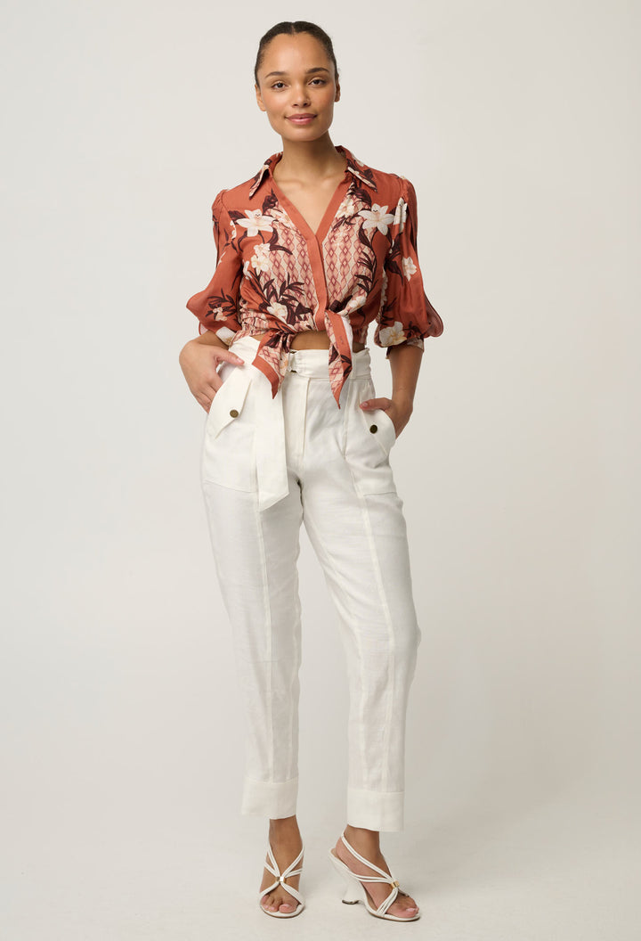 Once Was | Trinidad pant | Ivory - Dutch Hideout