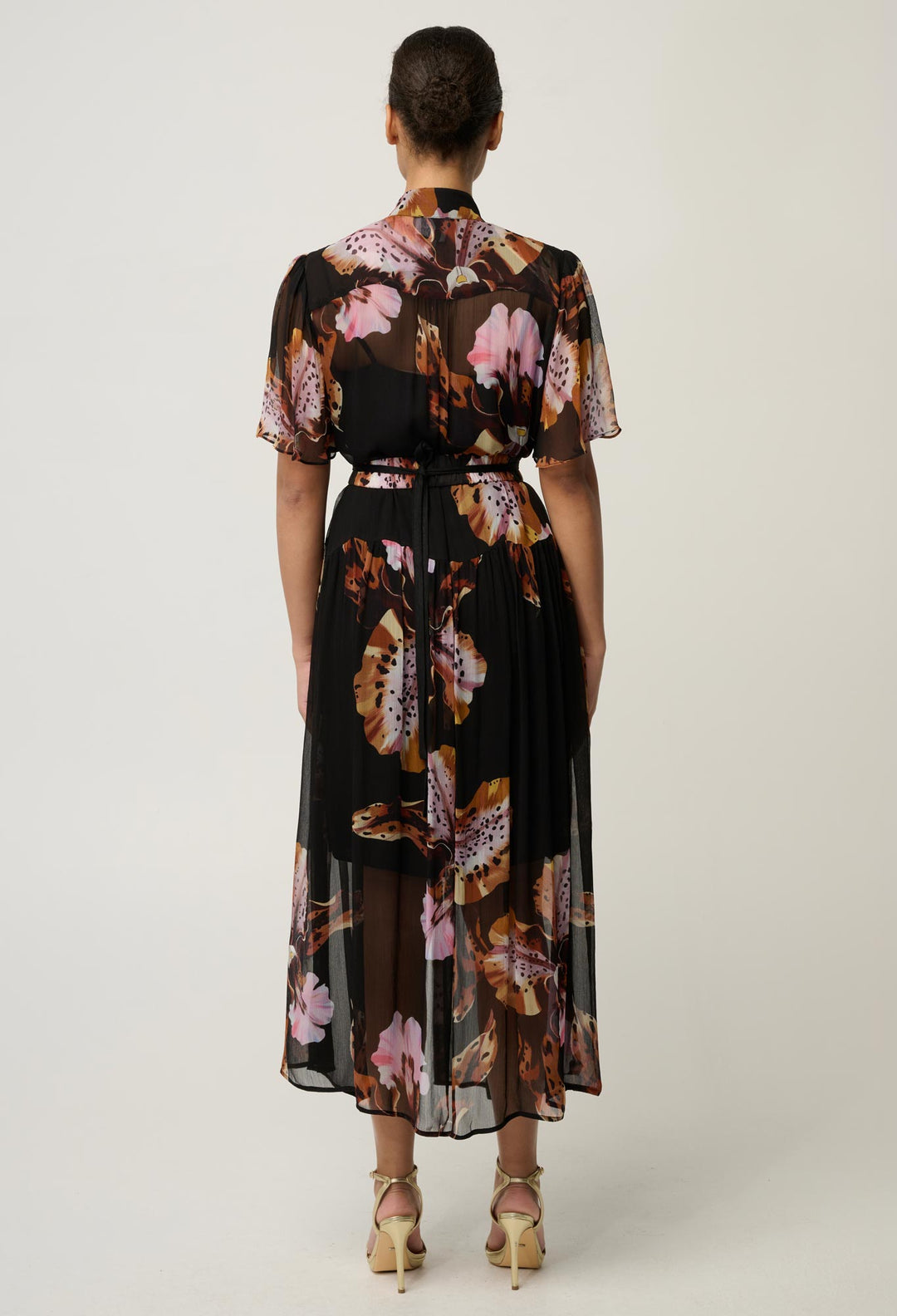 Once Was | Ceres Chiffon  Dress| sunset Orchid - Dutch Hideout