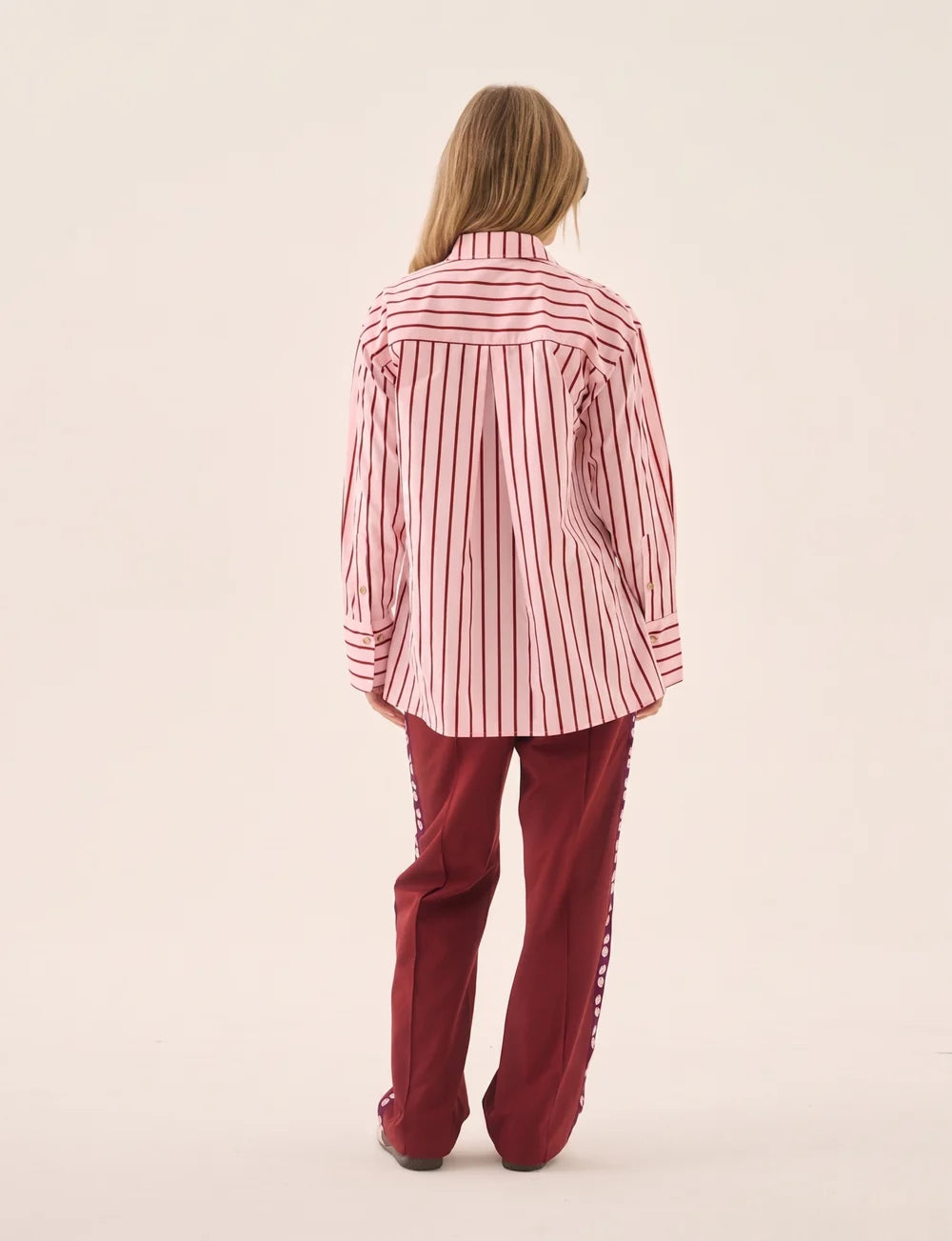 ARAMINTA JAMES I POMODORO TWILL PANT I BURGUNDY