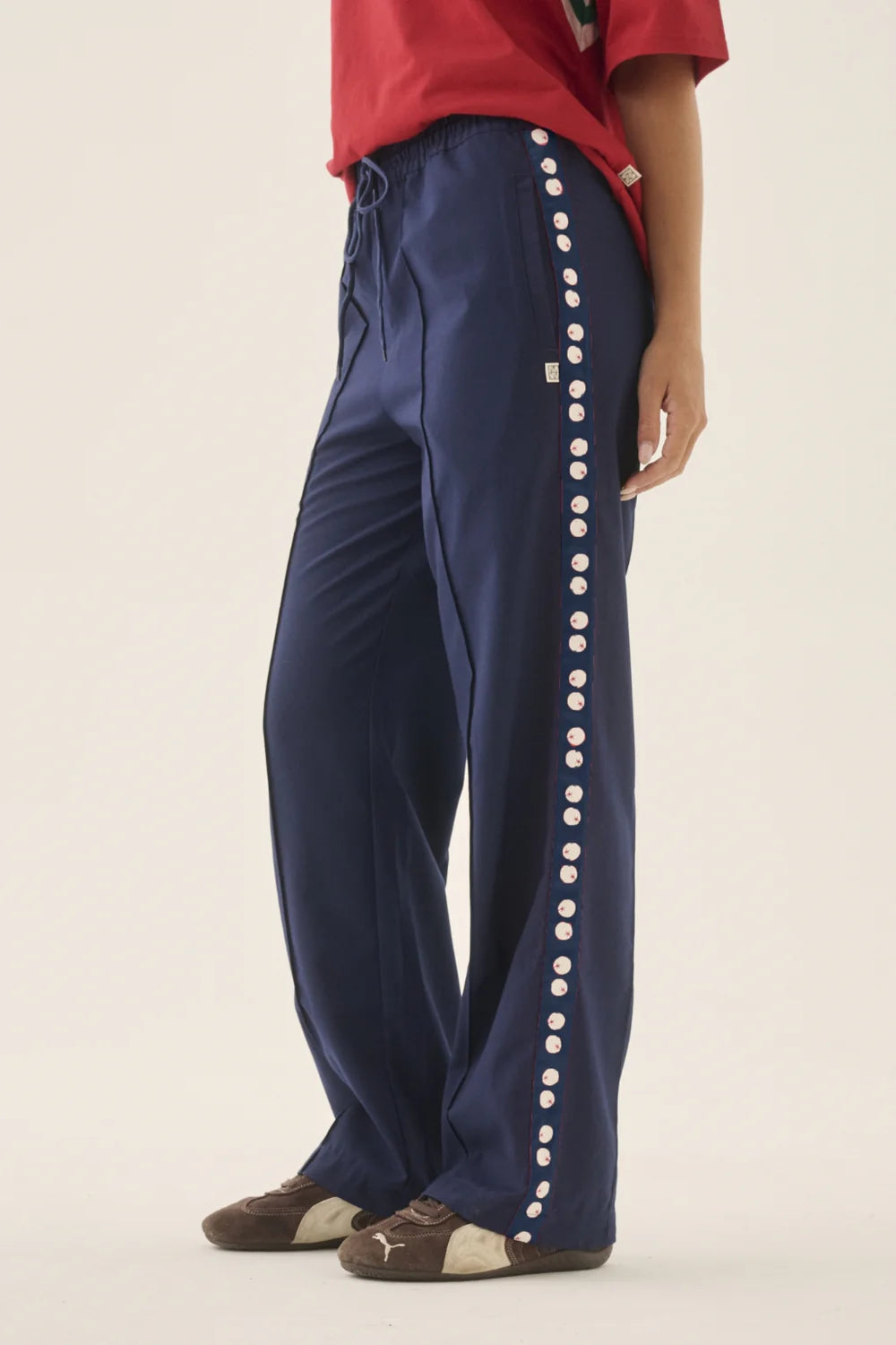 ARAMINTA JAMES I POMODORO TWILL PANT I MIDNIGHT NAVY
