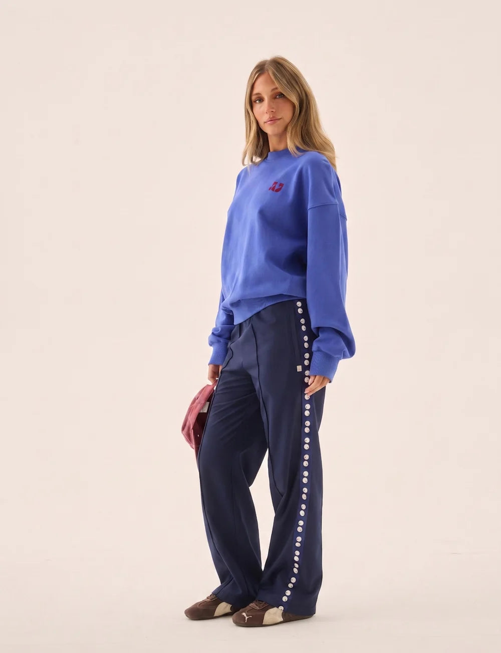 ARAMINTA JAMES I POMODORO TWILL PANT I MIDNIGHT NAVY