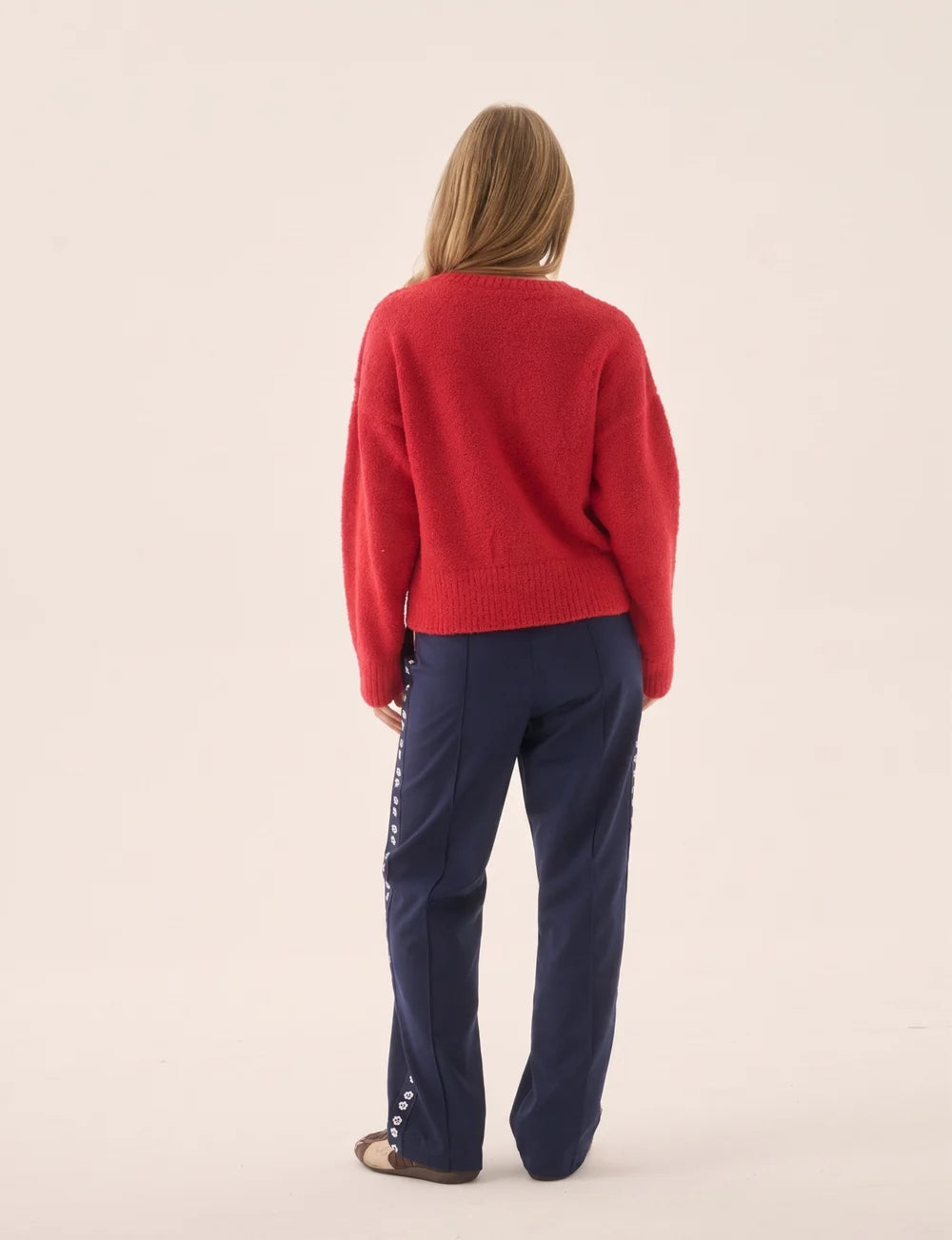 ARAMINTA JAMES I AIMES SHELL CARDIGAN I DEEP CORAL