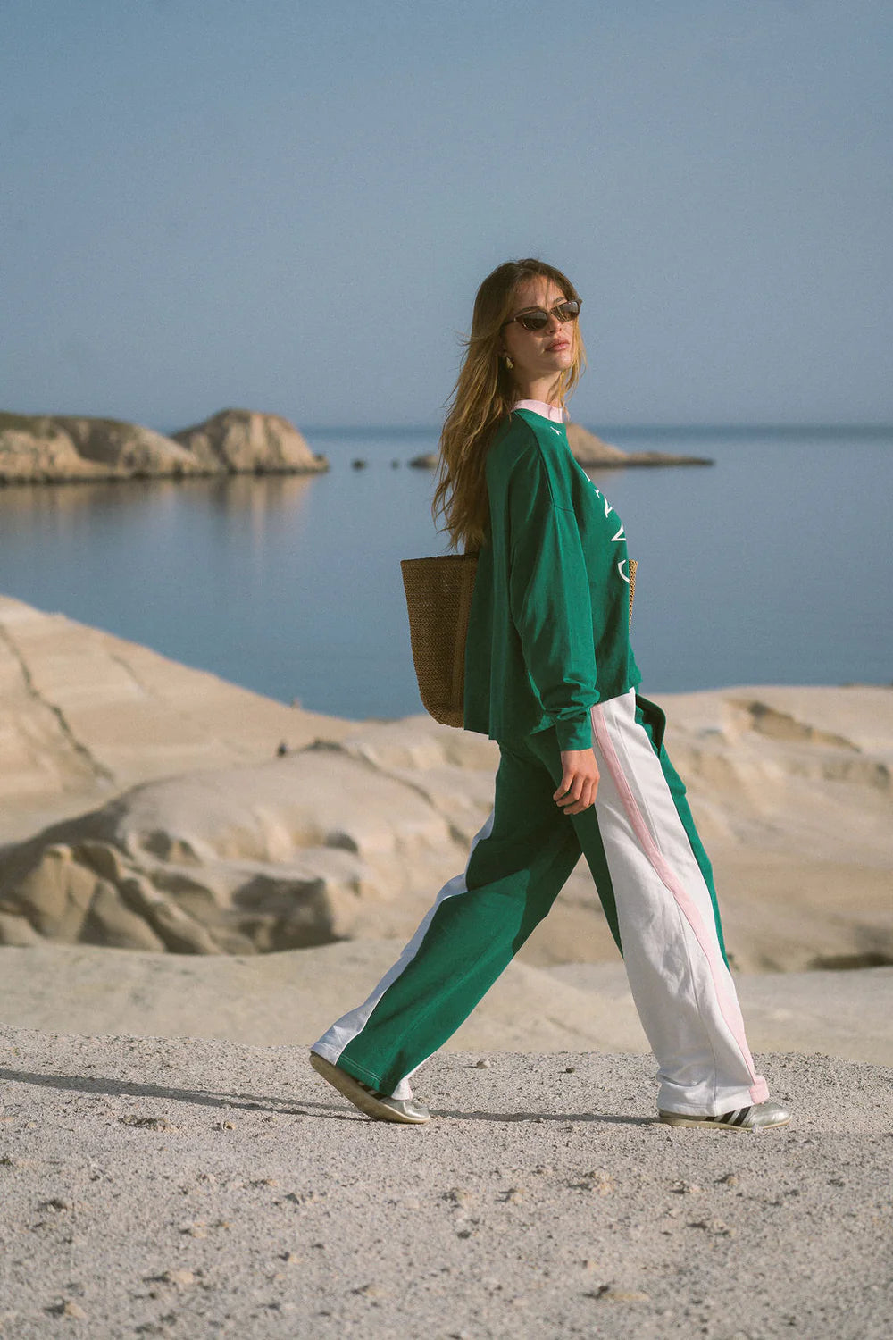 ARAMINTA JAMES I MALLORCA GREEN TRACKPANT I SEA GREEN