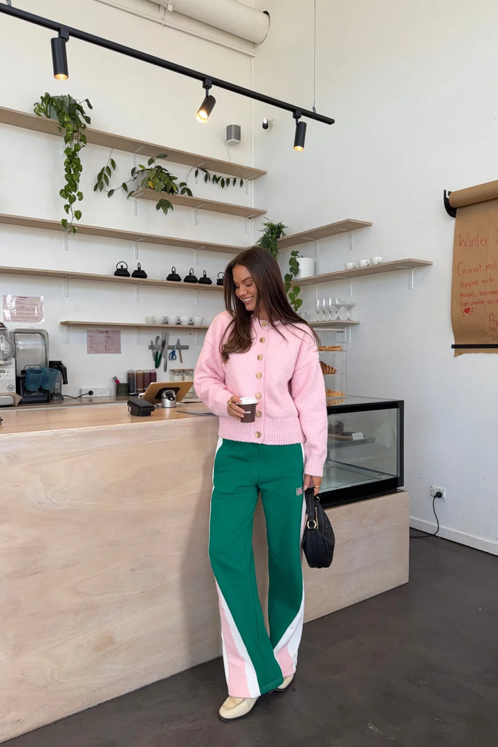 ARAMINTA JAMES I MALLORCA GREEN TRACKPANT I SEA GREEN