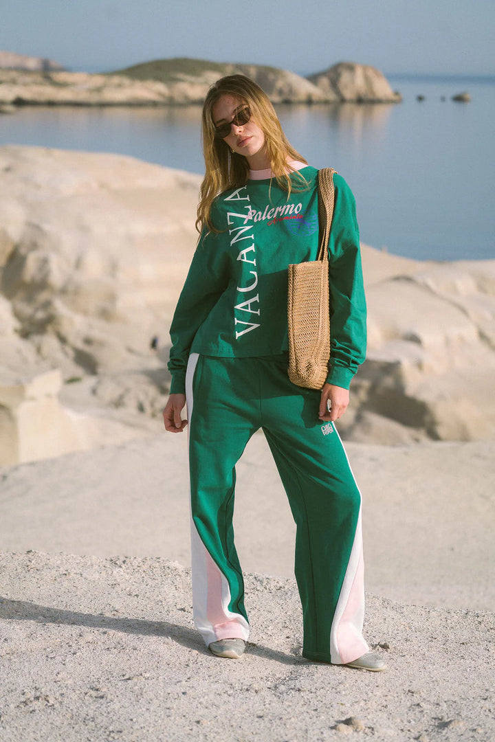 ARAMINTA JAMES I VACANZA LONG SLEEVE TEE I SEA GREEN