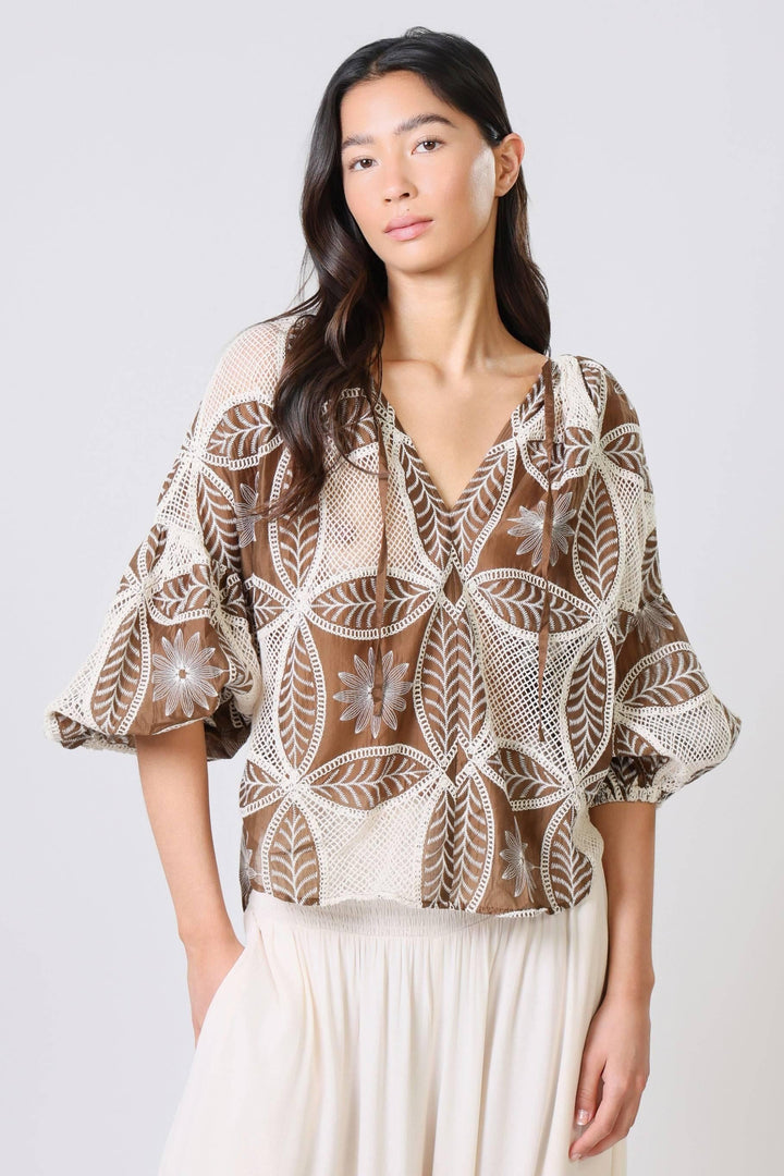 Traffic People | Rose Blouse - Choc