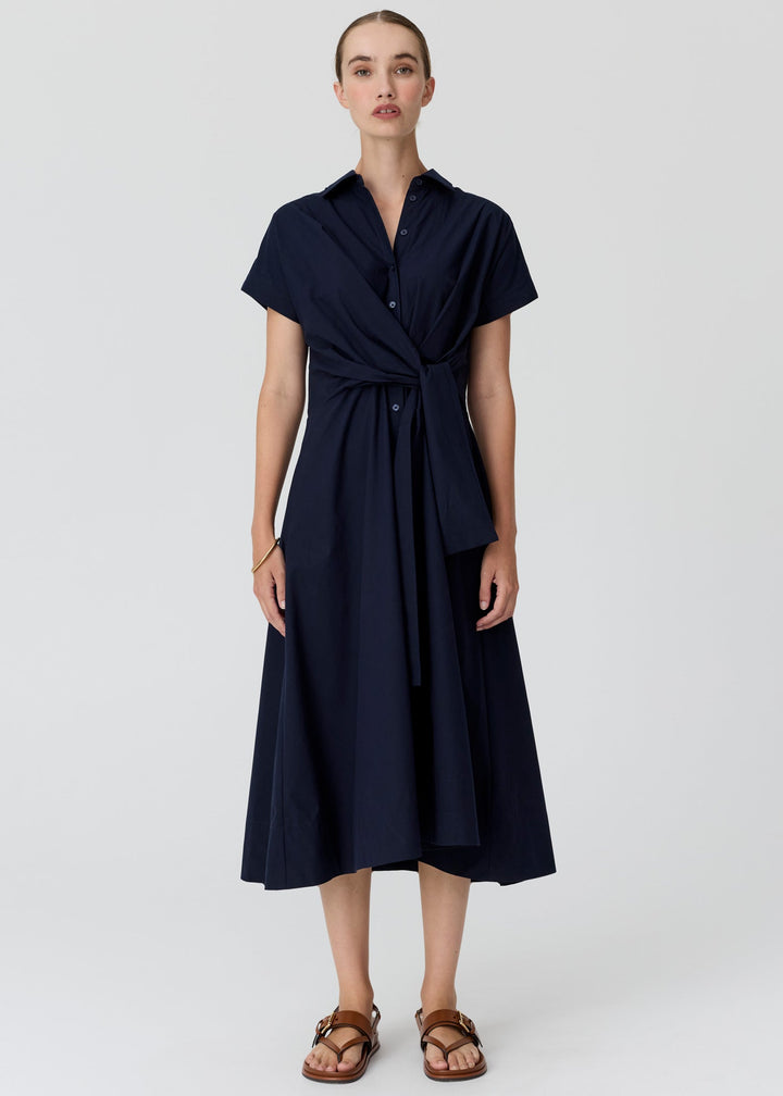 Pol | Elina Wrap shirt dress - Ink