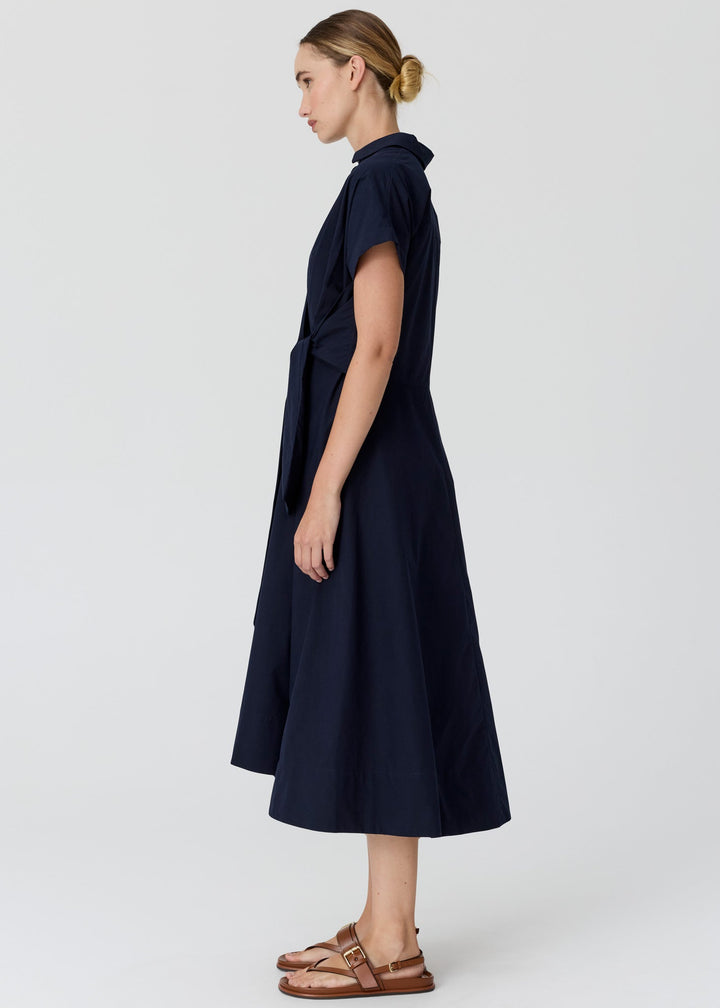 Pol | Elina Wrap shirt dress - Ink