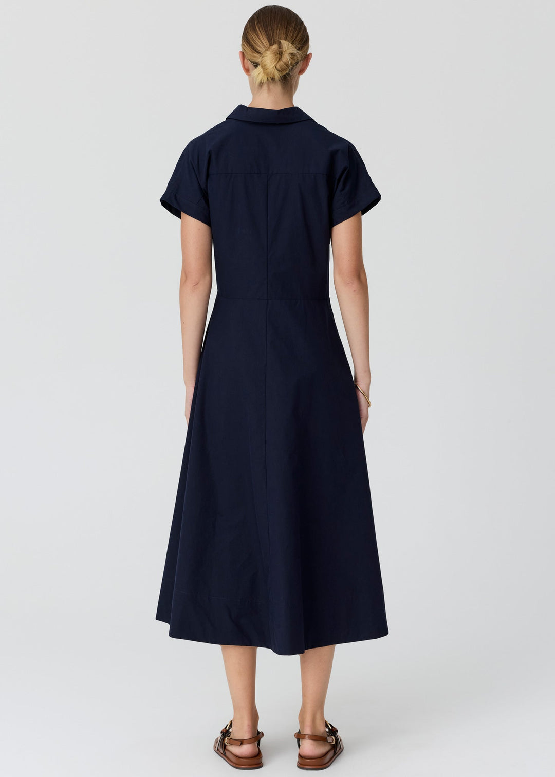Pol | Elina Wrap shirt dress - Ink