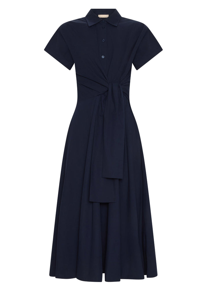 Pol | Elina Wrap shirt dress - Ink