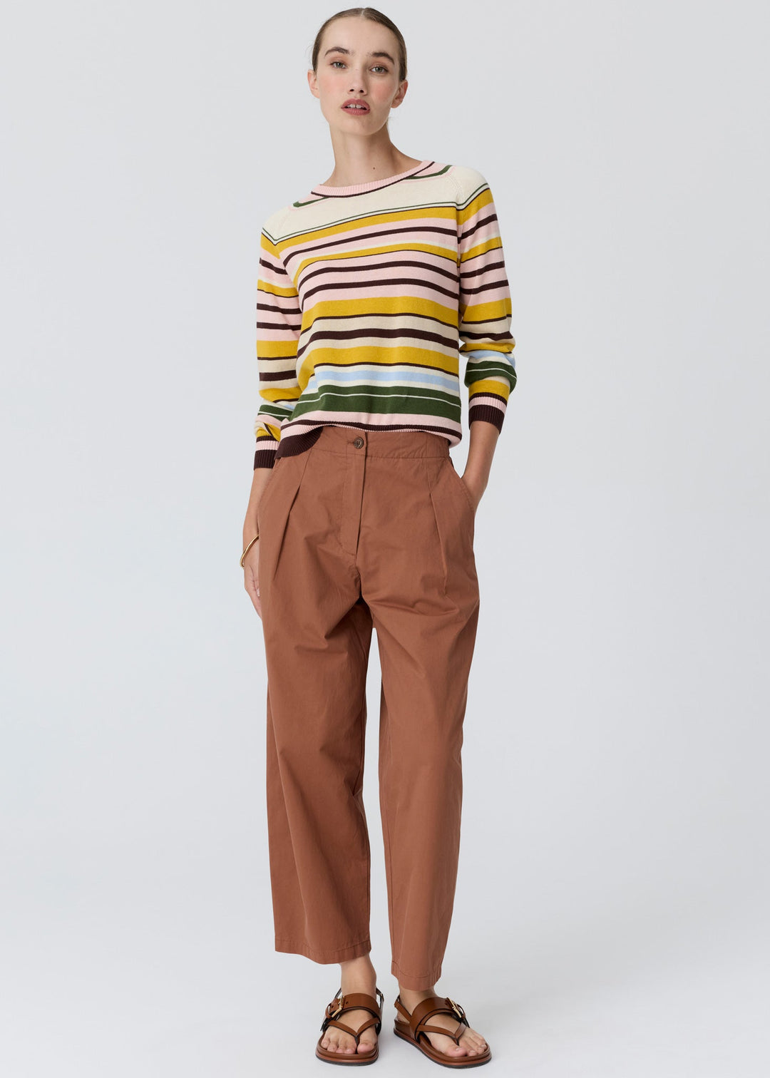 Pol | Tiller knit - Pink Multistripe