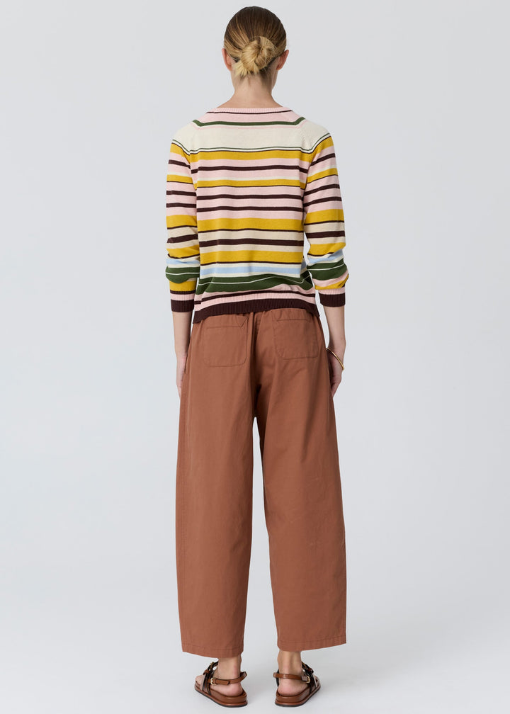 Pol | Tiller knit - Pink Multistripe