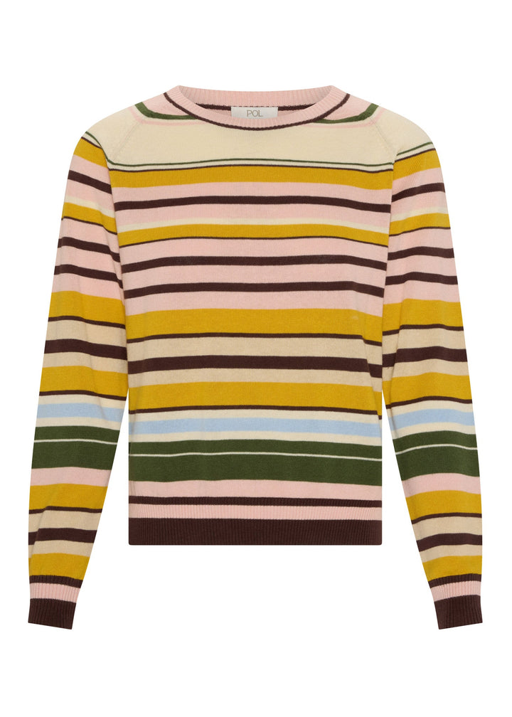 Pol | Tiller knit - Pink Multistripe
