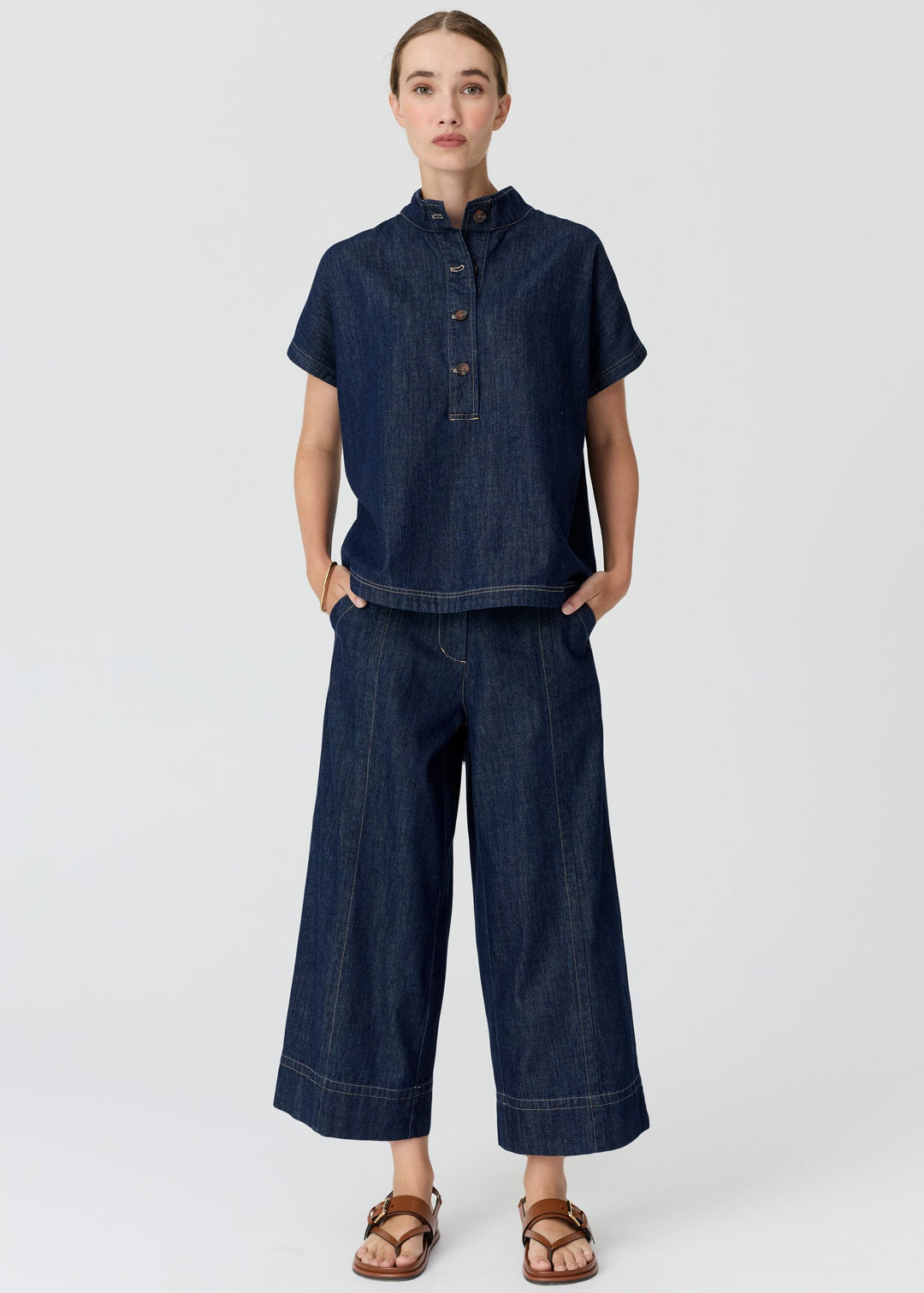 Pol | Anise Denim shirt- Ink