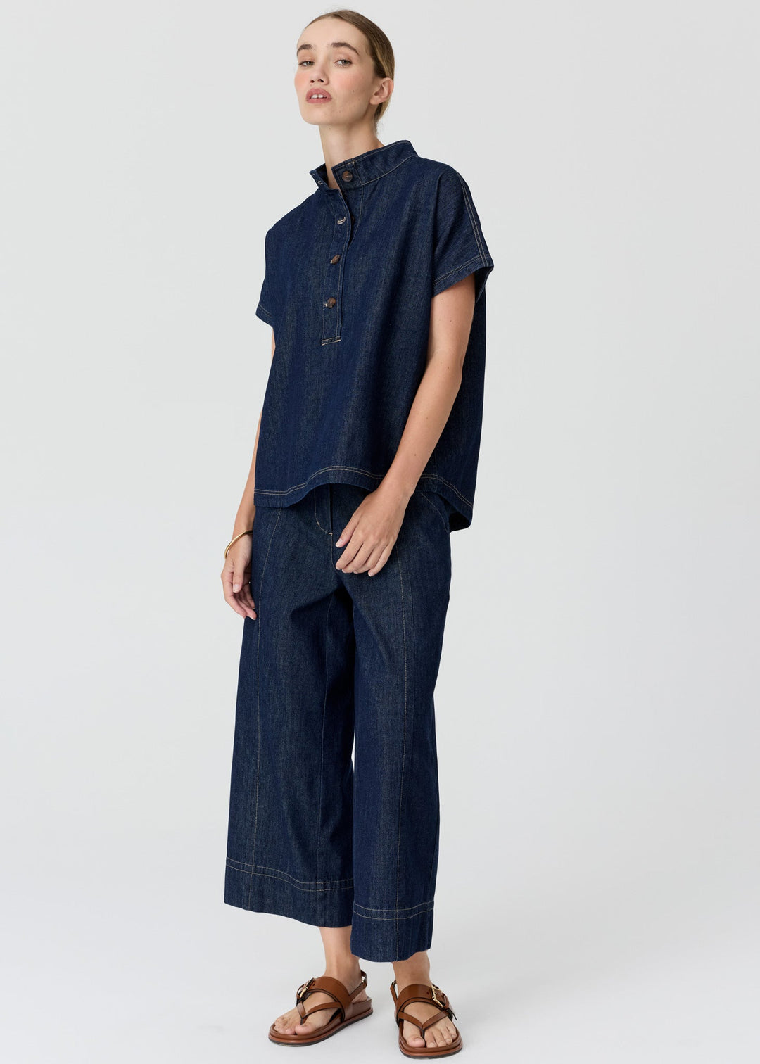 Pol | Anise Denim shirt- Ink