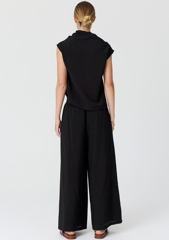 Pol | Fennel Cowl Neck top - Black
