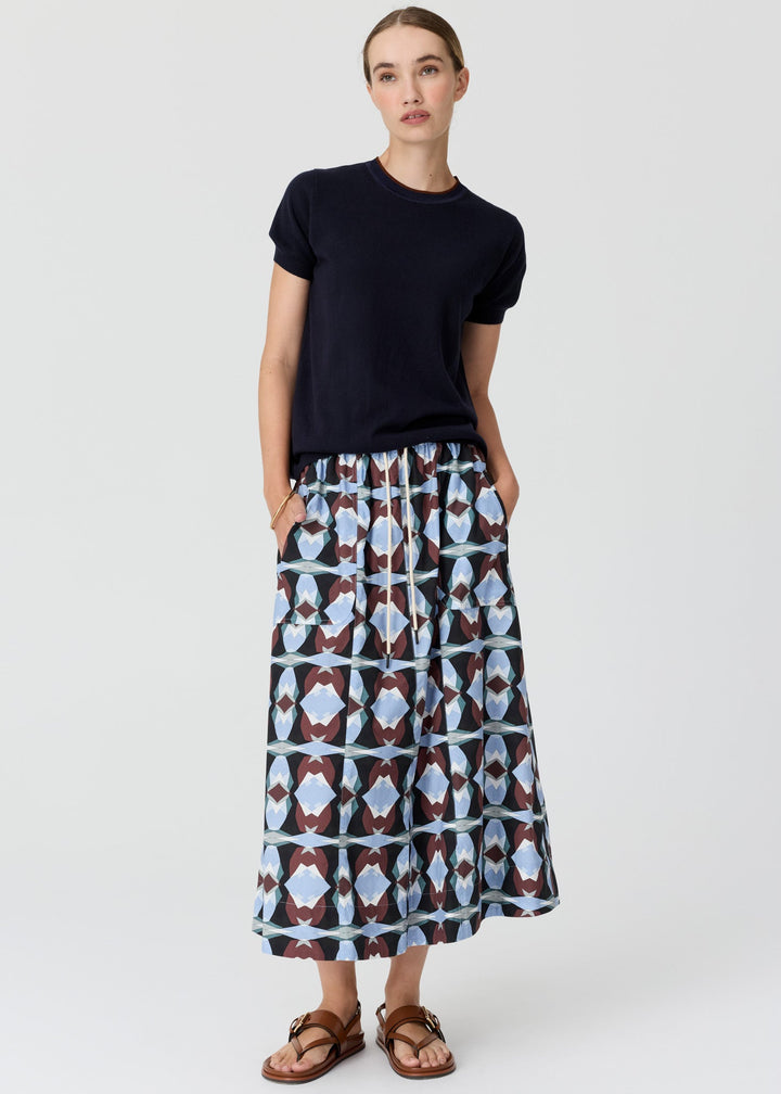 Pol | Dillen Tee with Tipping - Ink/Toffee