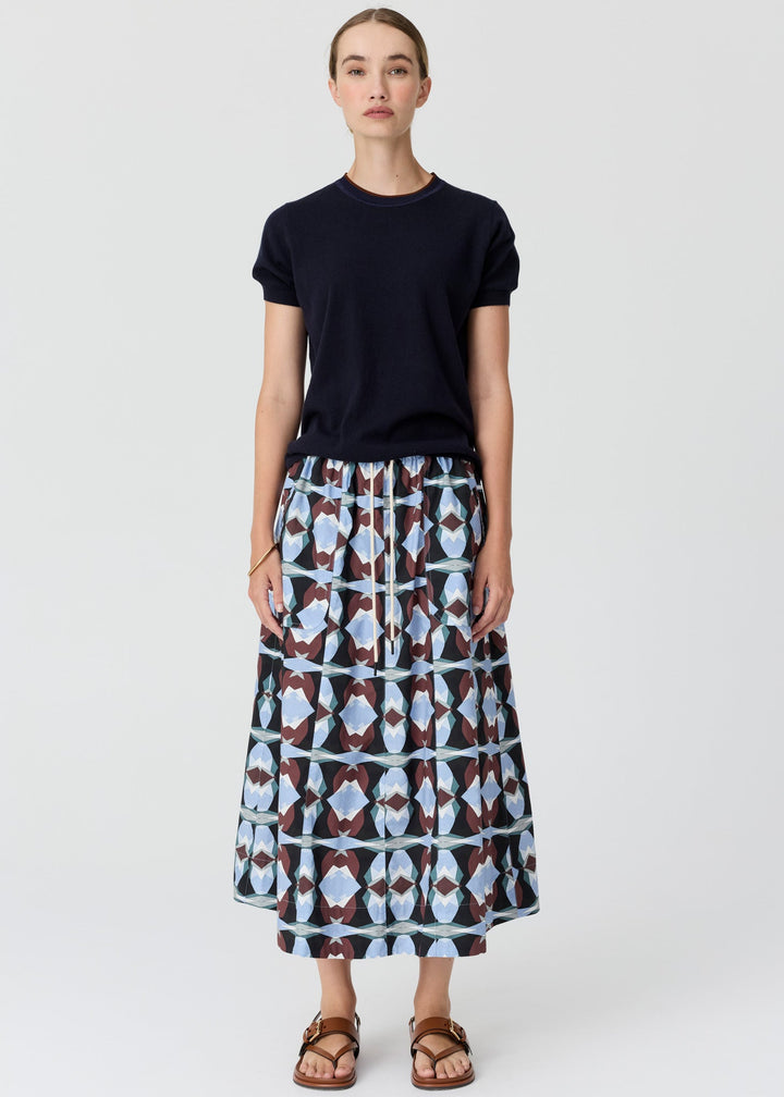 Pol | Dillen Tee with Tipping - Ink/Toffee