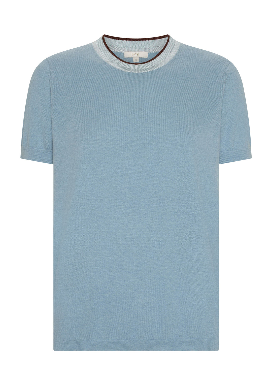 Pol | Dillen Tee with Tipping - Blue/Choc