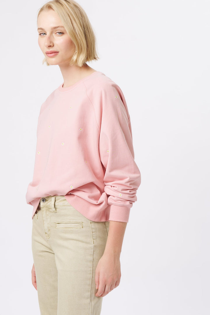 Patti Sweatshirt | Daisy - Musk Pink