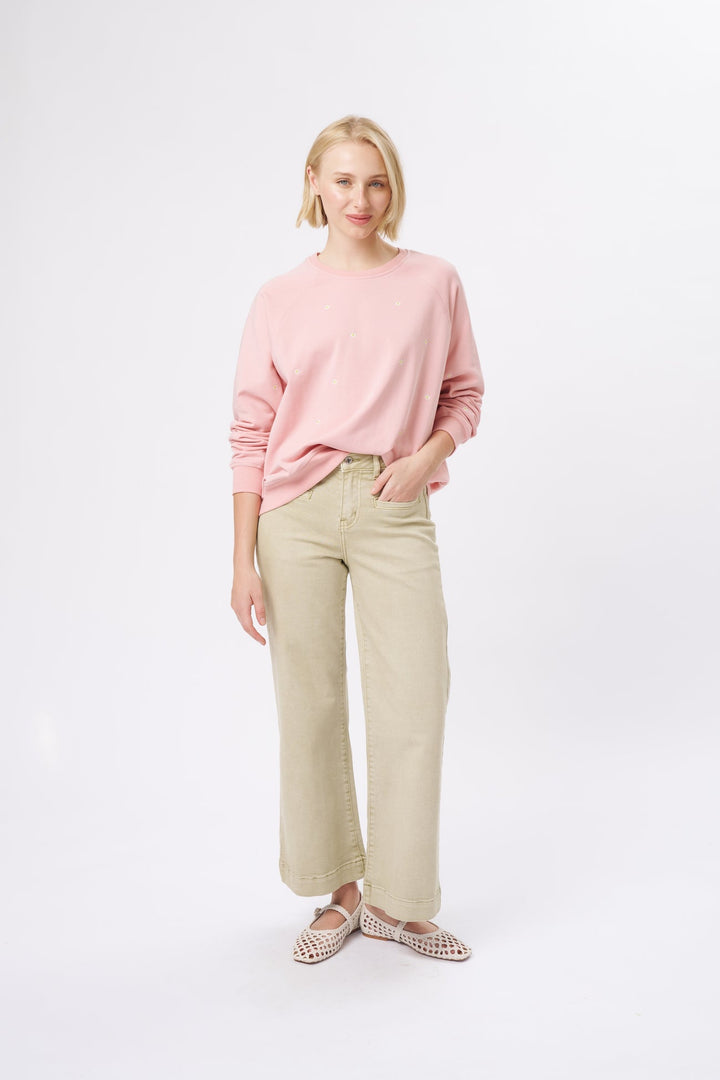 Patti Sweatshirt | Daisy - Musk Pink