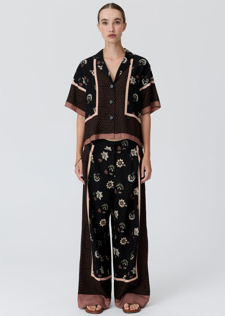 POL Clothing | Trellis Shirt | Trellis Scarf Print