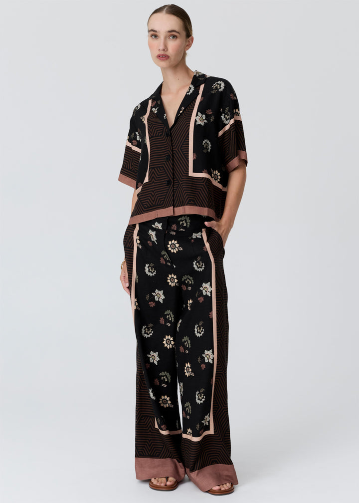 POL Clothing | Trellis Shirt | Trellis Scarf Print