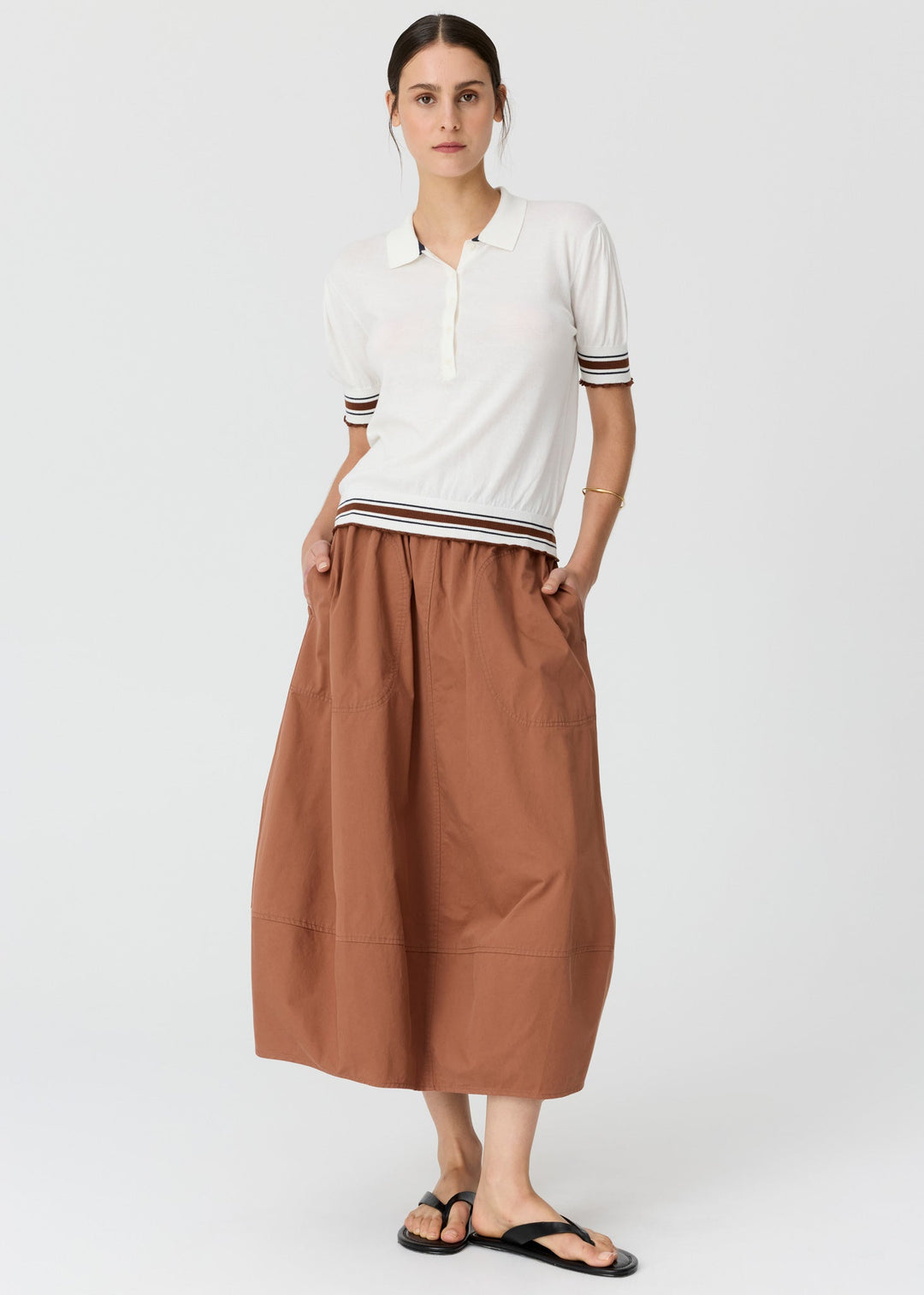 POL | Alma Bubble Skirt | Toffee