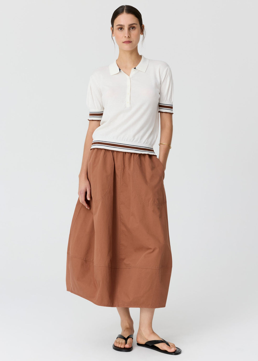 POL | Alma Bubble Skirt | Toffee