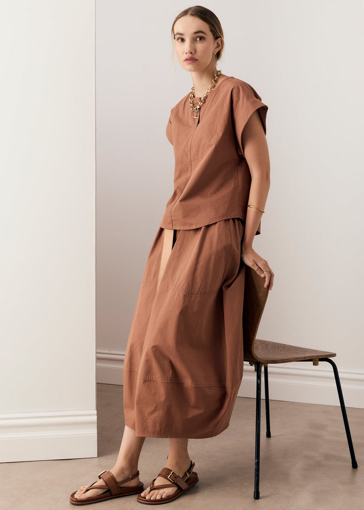 POL | Alma Bubble Skirt | Toffee