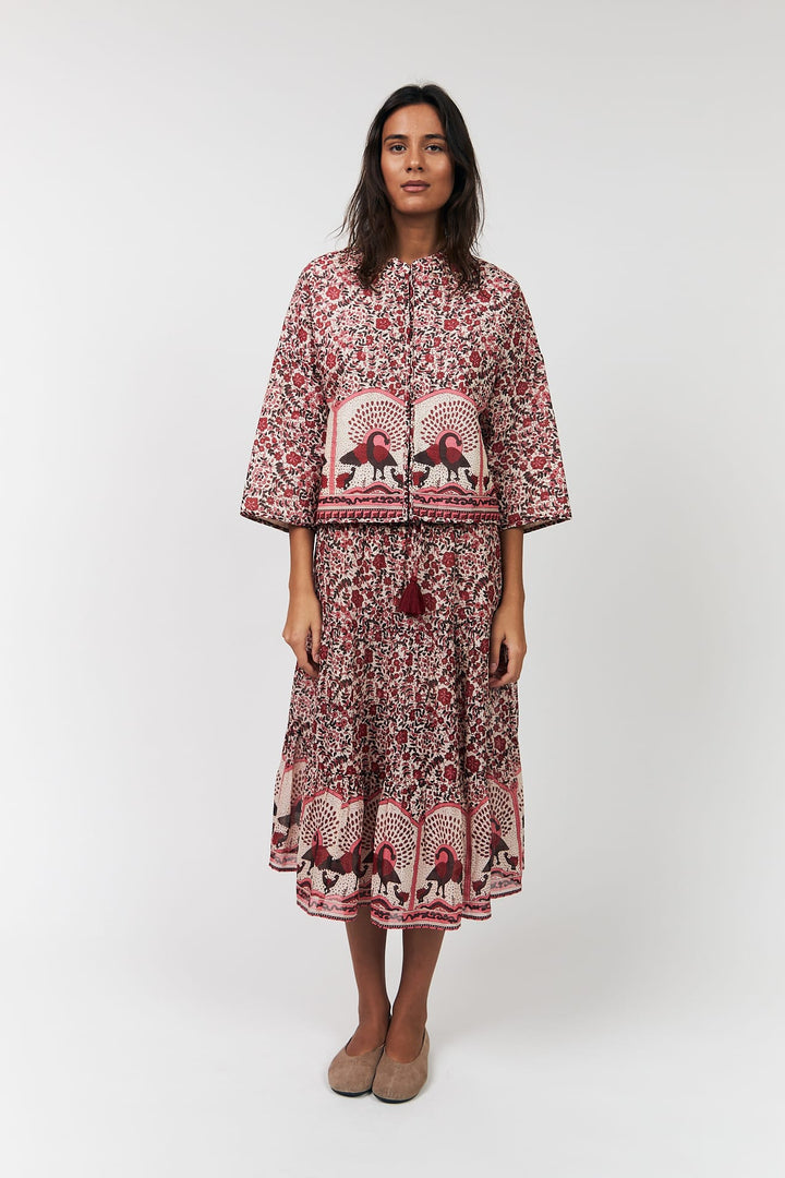 Lollys Laundry I Sunny Midi Skirt I 30 Red