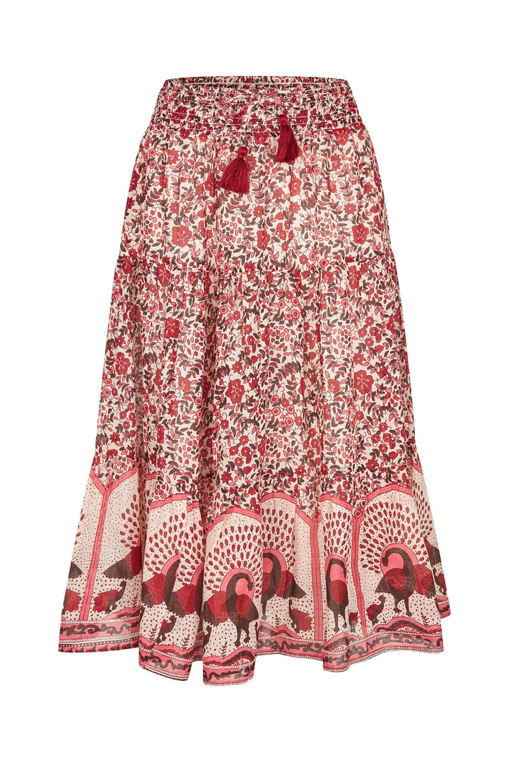 Lollys Laundry I Sunny Midi Skirt I 30 Red