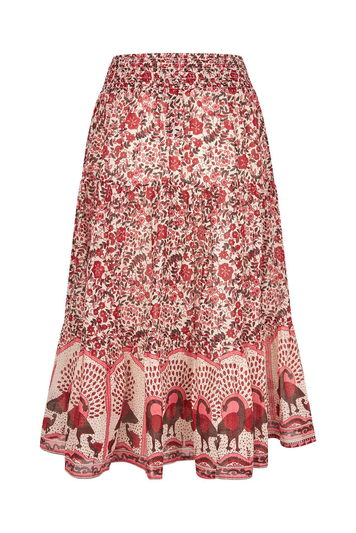 Lollys Laundry I Sunny Midi Skirt I 30 Red