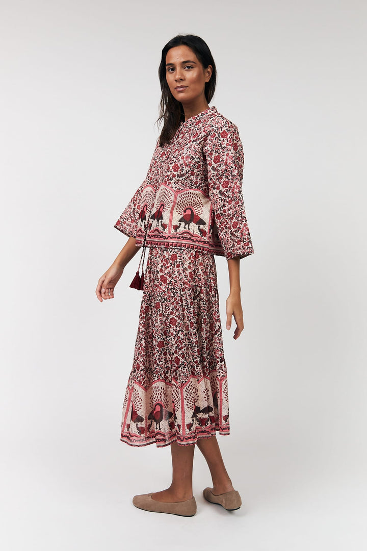 Lollys Laundry I Sunny Midi Skirt I 30 Red