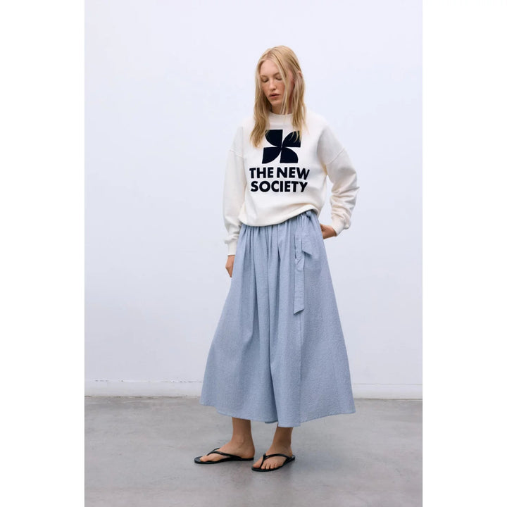 The New Society | TNS Logo Woman Sweatshirt I Ecru