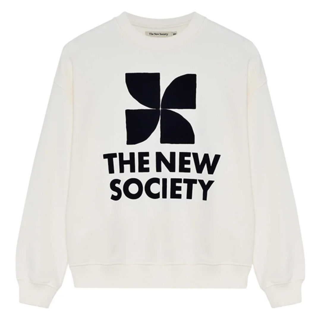 The New Society | TNS Logo Woman Sweatshirt I Ecru