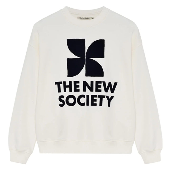 The New Society | TNS Logo Woman Sweatshirt I Ecru