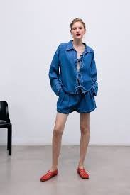 The New Society  | TNS Tencel Woman Blouse I Mid Denim