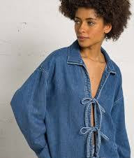 The New Society  | TNS Tencel Woman Blouse I Mid Denim