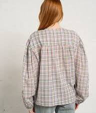 The New Society Zinnia Woman Blouse I Zinnia Check