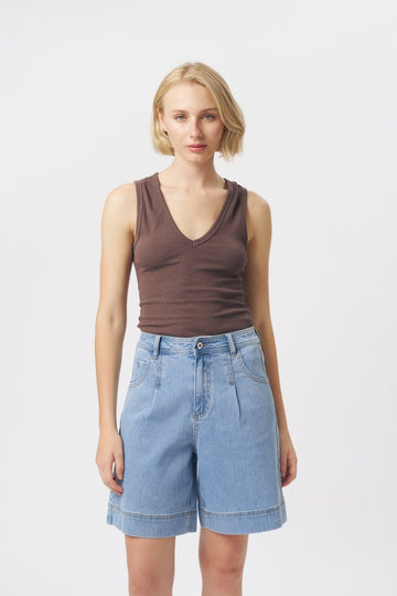 KIREINA | Bijou Short - Cord Light Blue